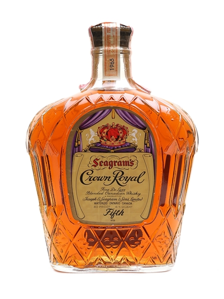 70年代　ヴィンテージ　ボトルホルダー　Seagram's Crown Roya VINTAGE 1957 COLLECTOR BOTTLE “SEAGRAM CROWN ROYAL” TAX