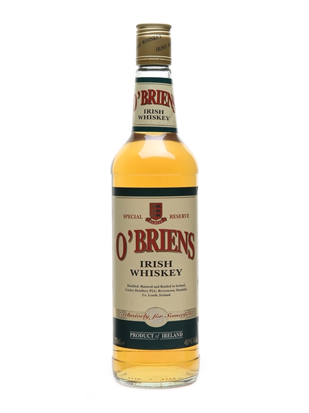 O'Briens Irish Whiskey Cooley Distillery - Exclusively for Somerfield 70cl / 40%