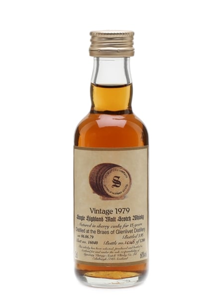 Braes Of Glenlivet 1979 15 Year Old Signatory 5cl / 60%