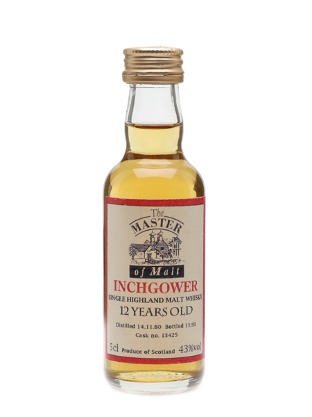 Inchgower 1980 12 Year Old Master Of Malt 5cl / 43%