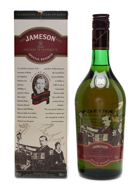 Jameson 100 Years of Radio Bottled 1990s 70cl / 43%