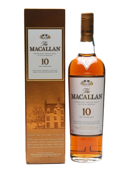 Macallan 10 Year Old Sherry Oak 70cl / 40%