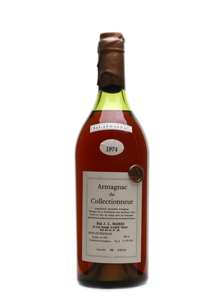 Dupeyron 1974 Armagnac Magnum - Bottled for J C Rossi, Paris 150cl / 44.8%