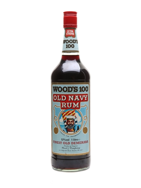 Wood's 100 Old Navy Rum Bottled 1980s 100cl / 57%