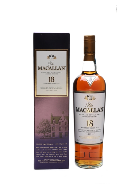 Macallan 18 Year Old 2017 Release 70cl / 43%