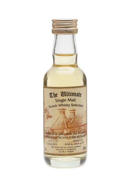 Dallas Dhu 1978 16 Year Old Van Wees 5cl / 43%