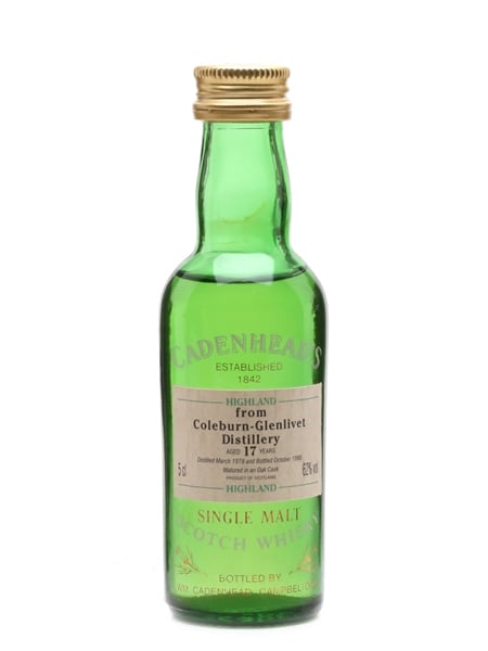 Coleburn Glenlivet 1978 17 Year Old Cadenhead's 5cl / 62%