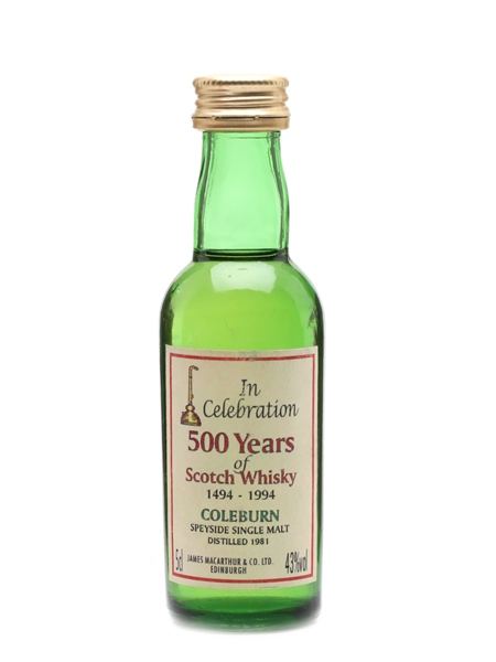 Coleburn 1981 James MacArthur's 5cl / 43%