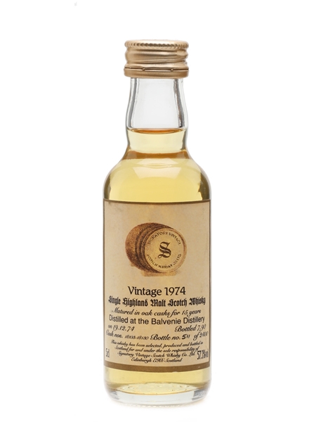 Balvenie 1974 15 Year Old Signatory 5cl / 57.1%