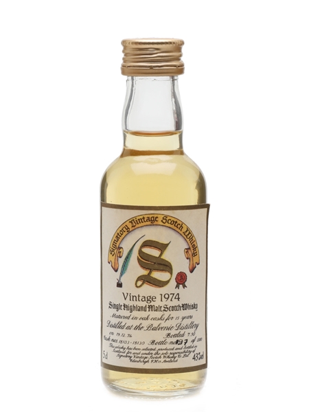 Balvenie 1974 15 Year Old Signatory 5cl / 43%