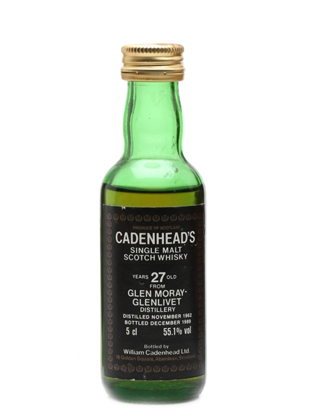 Glen Moray Glenlivet 1962 27 Year Old Cadenhead's 5cl / 55.1%