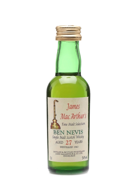 Ben Nevis 1963 27 Year Old James MacArthur's 5cl / 54%