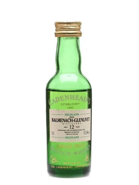 Balmenach Glenlivet 1981 12 Year Old Cadenhead's 5cl / 62.6%