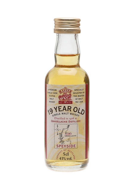 Craigellachie 1978 19 Year Old Master Of Malt 5cl / 43%