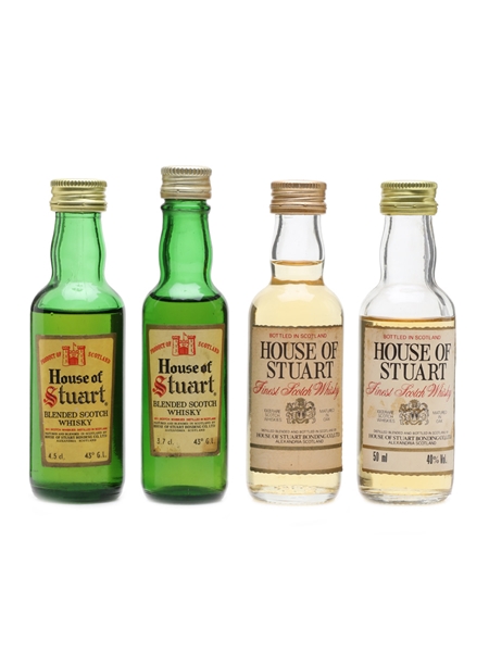 House Of Stuart Bottled 1970s-1980s 4 x 3.7cl-5cl