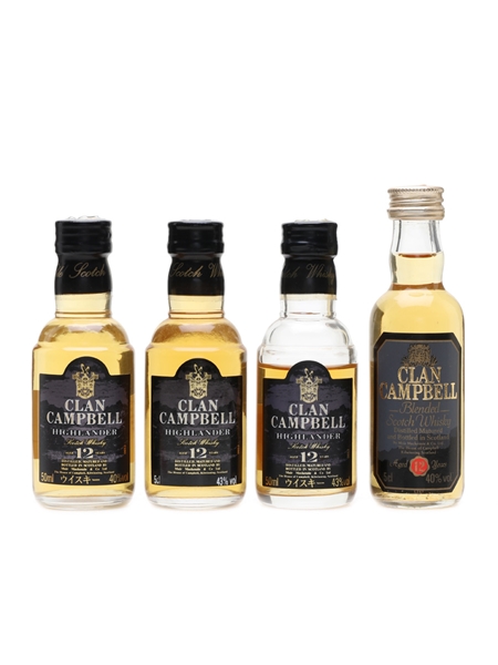 Clan Campbell 12 Year Old  4 x 5cl