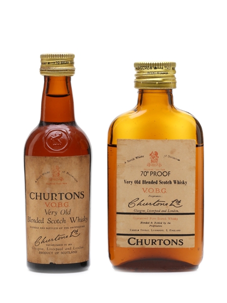 Churton's VOBG (Very Old Blended Glenlivet) Bottled 1960s 2 x 5cl / 40%