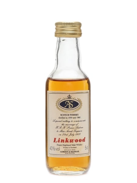 Linkwood 1959 & 1960 Royal Wedding Bottled 1986 - Gordon & MacPhail 5cl / 40%