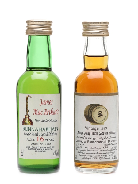 Bunnahabhain 1978 & 1979  2 x 5cl