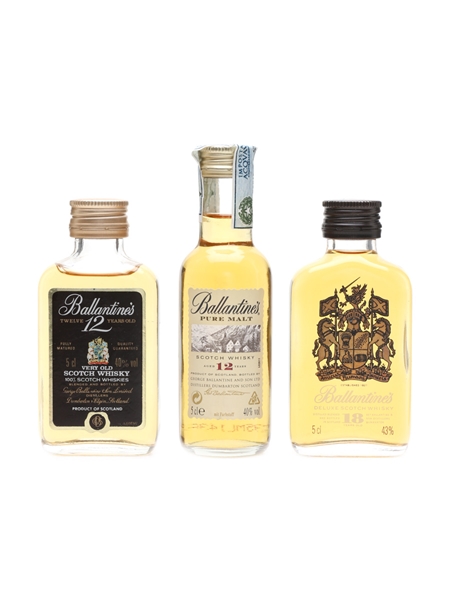 Ballantine's 12 Year Old, 18 Year Old & Pure Malt  3 x 5cl