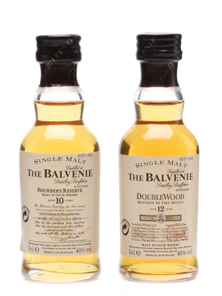 Balvenie 10 Year Old & 12 Year Old  2 x 5cl