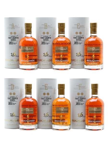 Bruichladdich First Growth Series Set Signed by Jim McEwan 6 x 70cl