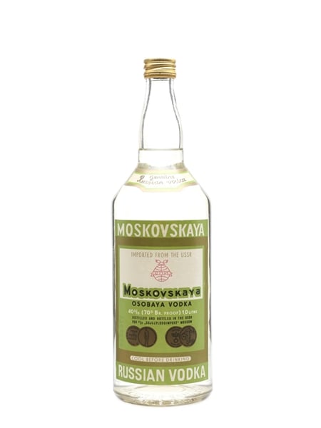 Moskovskaya Russian Vodka Bottled 1970s 100cl / 40%