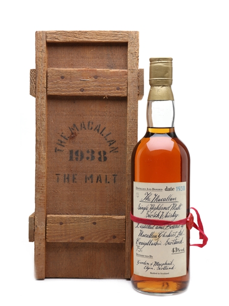 Macallan 1938 Handwritten Label Bottled 1980s 75cl / 43%