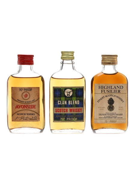 Gordon & MacPhail Blends Bottled 1970s 3 x 5cl / 40%