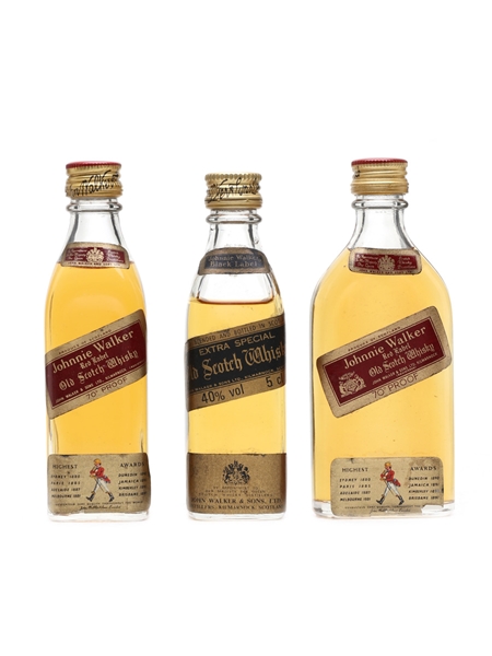 Johnnie Walker Red & Black Label  3 x 5cl