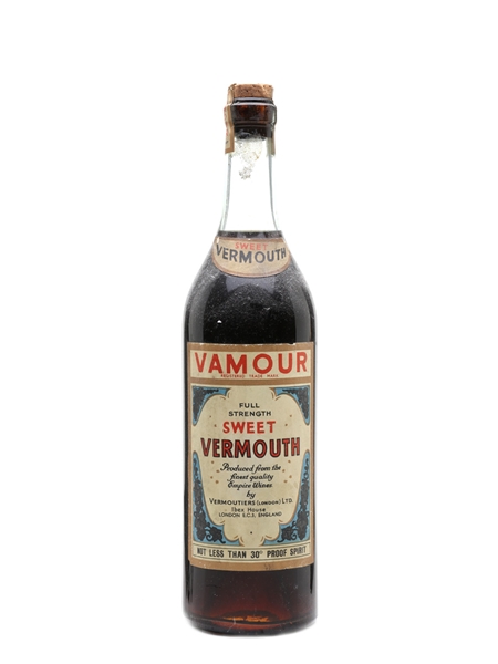 Vamour Sweet Vermouth Bottled 1940s 75cl / 17%