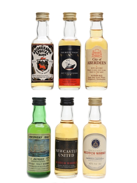 Malts & Blends For Venues & Organisations Newcastle United, Glen Garioch, Dundee 6 x 5cl