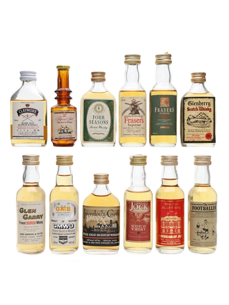 Assorted Blended Scotch Whisky Including Claymore, Flying Scot, Fraser's Supreme 12 x 5cl