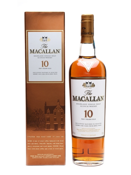 Macallan 10 Year Old Sherry Oak 70cl / 40%