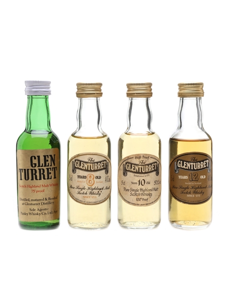 Glenturret 8, 10 & 12 Year Old  4 x 5cl