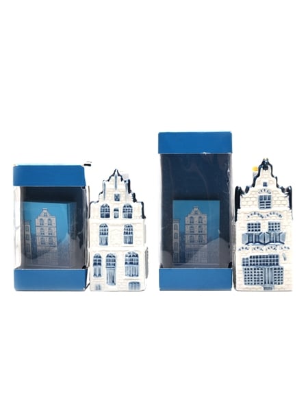 Bols Jenever KLM Dutch House Ceramics 2 x 5cl