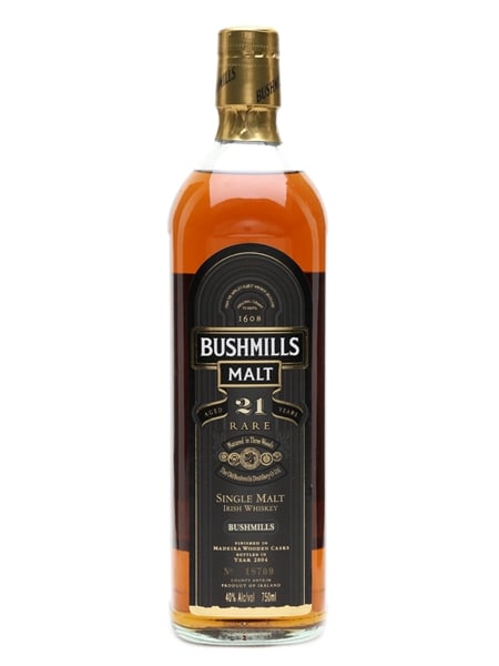 Bushmills 21 Year Old Madeira Finish Bottled 2004 75cl / 40%