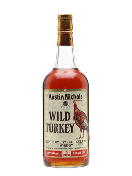 Wild Turkey Bourbon 8 Years Old Bottled 1980s 1 Litre / 50.5%