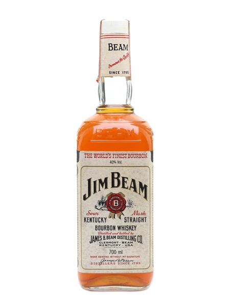 Jim Beam White Label Bottled 1980s 70cl / 40%