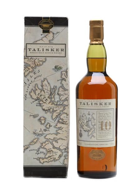 Talisker 10 Year Old Map Label 1 Litre