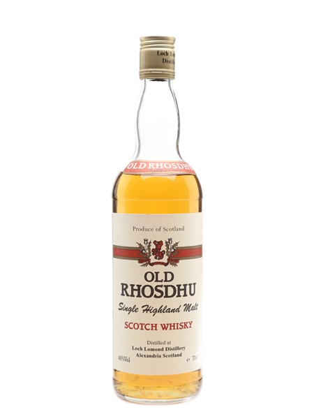 Old Rhosdhu Bottled 1990s - Loch Lomond 70cl / 40%