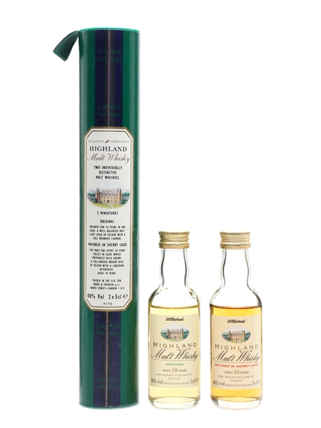 Burn Stewart 10 Year Old Highland Malt St Michael - Marks & Spencer 2 x 5cl / 40%