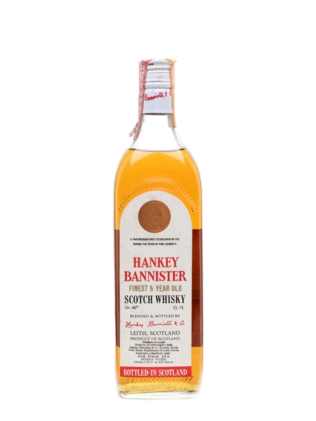 Hankey Bannister 5 Year Old Bottled 1980s - DAB 75cl / 40%