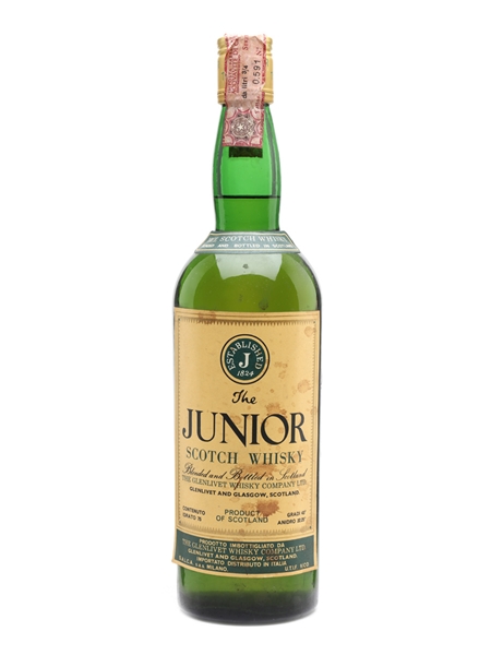 Junior Scotch Whisky Bottled 1970s - Glenlivet Whisky Company 75cl / 43%