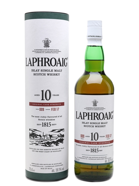 Laphroaig 10 Year Old Cask Strength Bottled 2017 - Batch 009 70cl / 58.1%