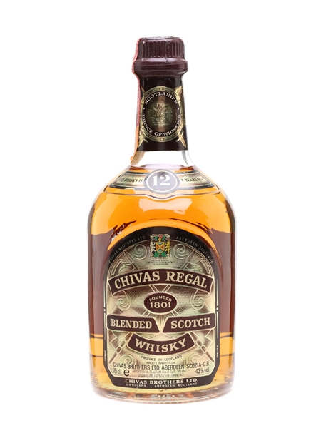 Chivas Regal 12 Year Old Bottled 1980s - Seagram Italia 75cl / 43%