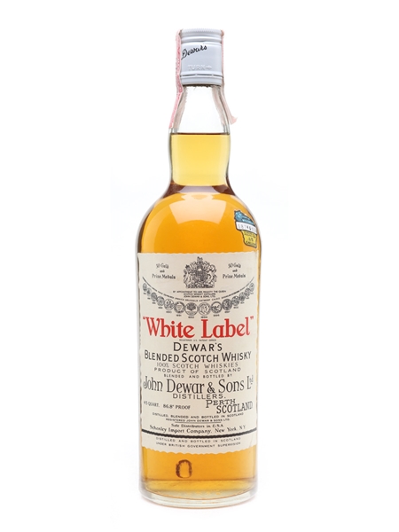 Dewar's White Label Bottled 1960s - Schenley Import, New York 75.7cl / 43.4%