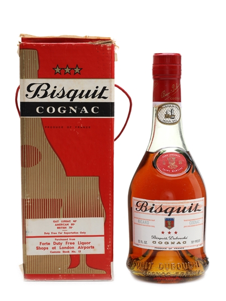 Bisquit 3 Star Bottled 1970s - Duty Free 34cl / 40%