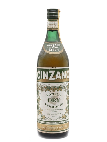 Cinzano Extra Dry Bottled 1960s 100cl / 18.5%