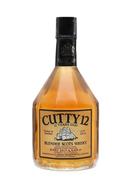 Cutty Sark 12 Year Old Bottled 1980s - Rinaldi 75cl / 43%